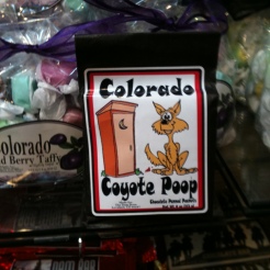 Photo of package of Colorado Coyote Poop candy